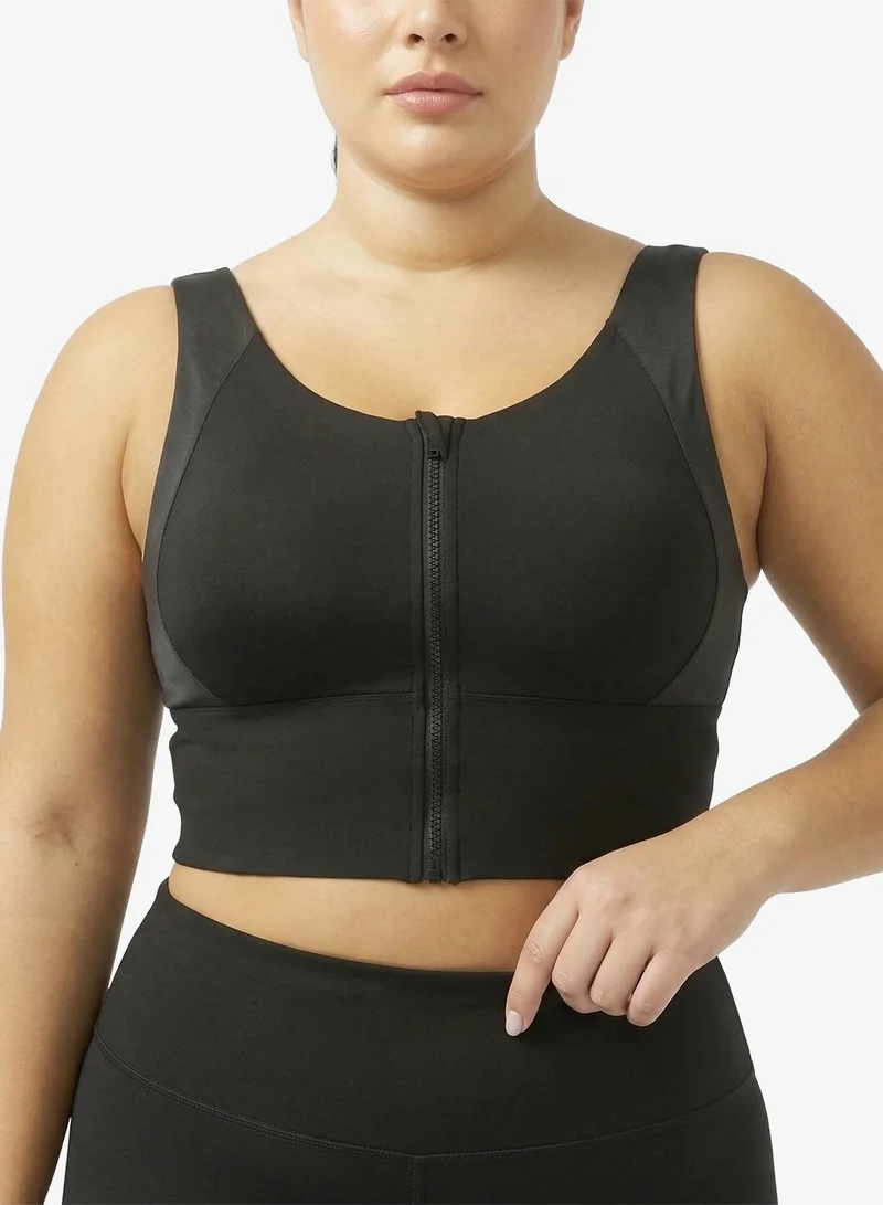 FRWD  FRWD Plus Medium Support Zip Up Sports Bra for Women | Best Price UAE