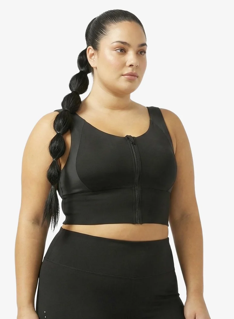 FRWD FRWD Plus Medium Support Zip Up Sports Bra