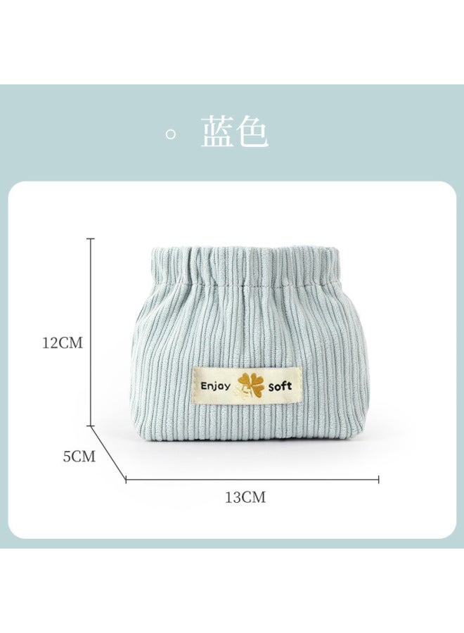 Shrapnel Lipstick Bag Portable Corduroy Storage Small Bag Large Capacity Portable Simple Creative Cosmetic Bag