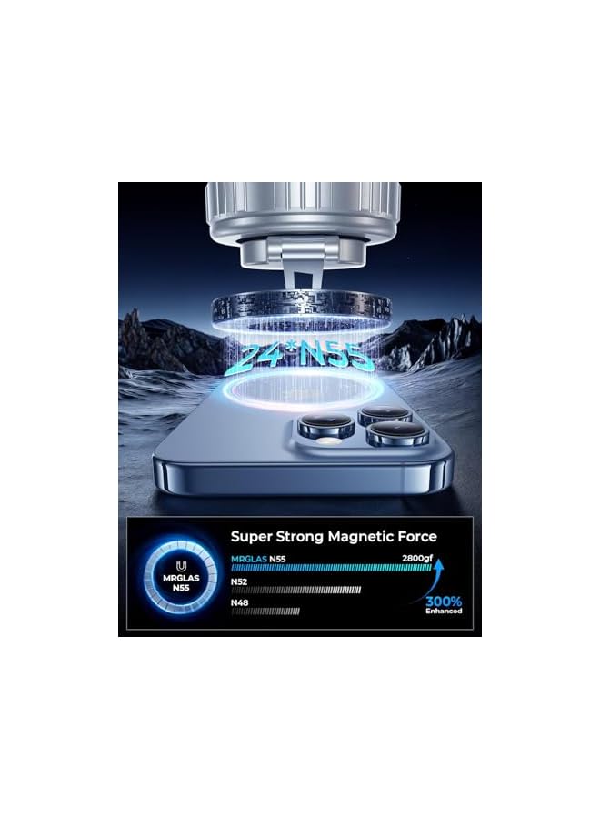 Green Tiger 2026 Upgraded Vacuum Magnetic Car Phone Holder 360° Reinforced 109+LBS Ultra Suction Cup Phone Mount for MagSafe Cell Phone Holders for Your Car/Gym/Mirror Mount for iPhone & Android, Silver - Image 4