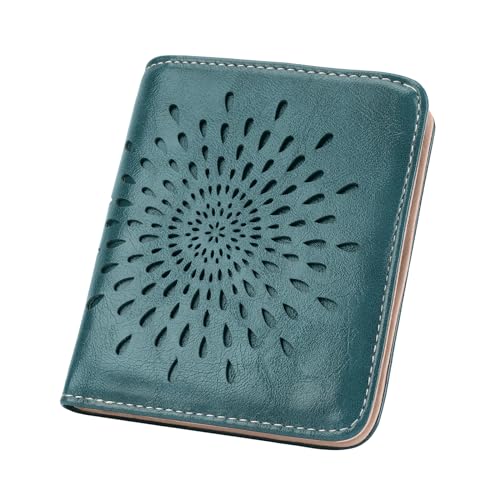 APHISON Womens Wallet, Slim Small Wallet for Women RFID Wallet Women Sunflower Leather ID Credit Card Holder whit Zipper Coin Pocket Bifold Compact Wallet - Image 1