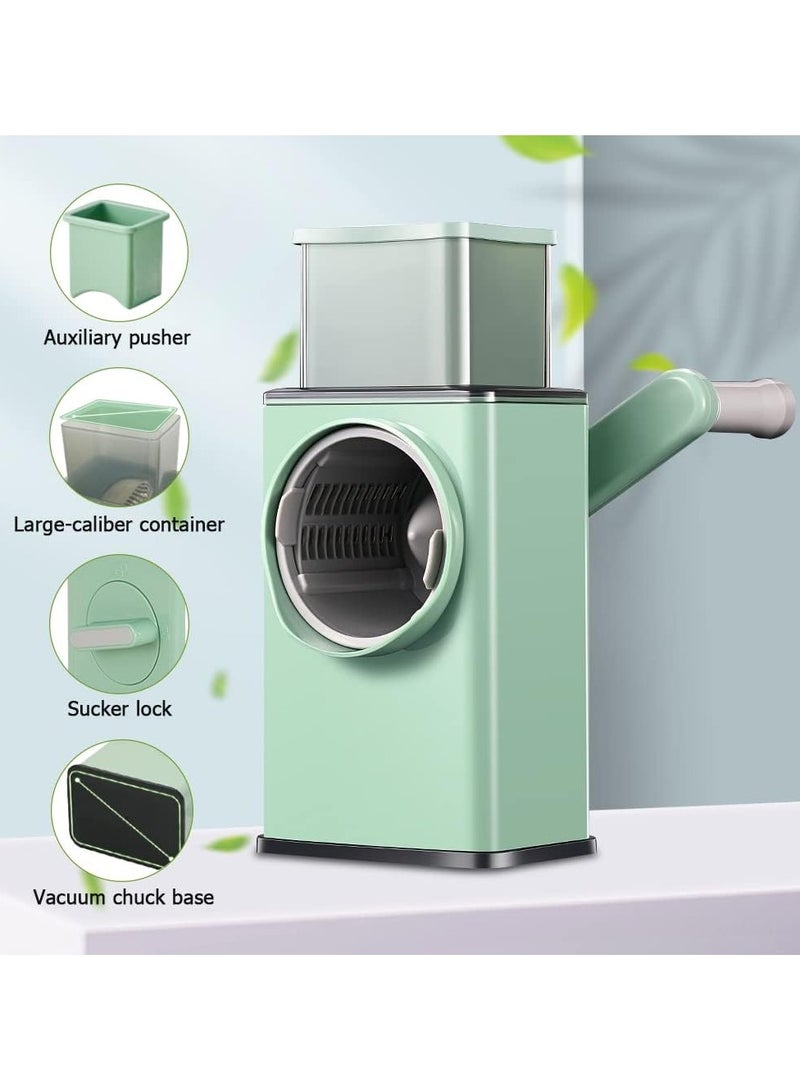 Macon Rotary cheese grater with handle, kitchen vegetable slicer, shredder, grinder, easy to clean rotary slicer for peanuts, crackers, fruits, vegetables, nuts, etc. - Image 4