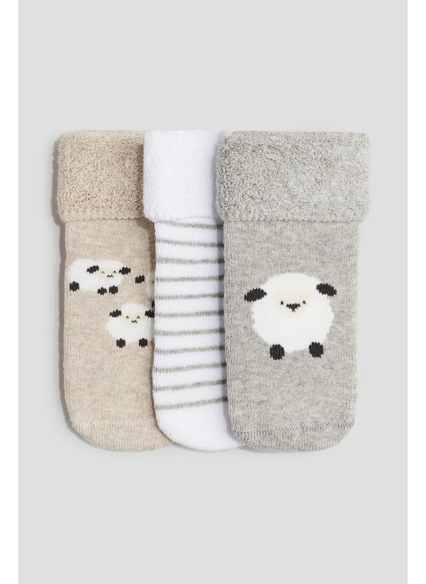 H&M 3-Pack Terry Socks