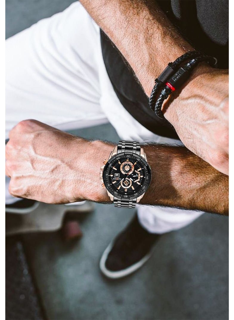 CASSRAY New glow-in-the-dark watch for boys and teenagers, trendy sports watch for men, cool watch for Instagram users, vintage waterproof quartz watch, retro quartz watch - Image 5