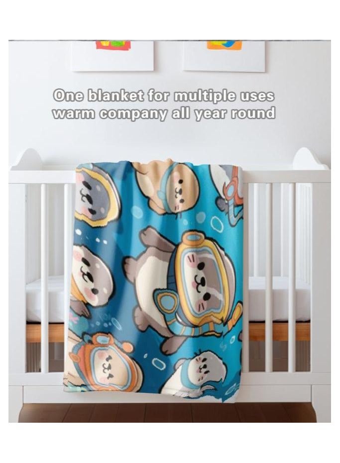 عام بطانية رقيقة من الفانيلا (دافئة ومريحة، ومناسبة للنوم واستخدام الألعاب وإزالة الغبار ومقاومة للرمل) 150 سم * 200 سم - 1042 - Image 4