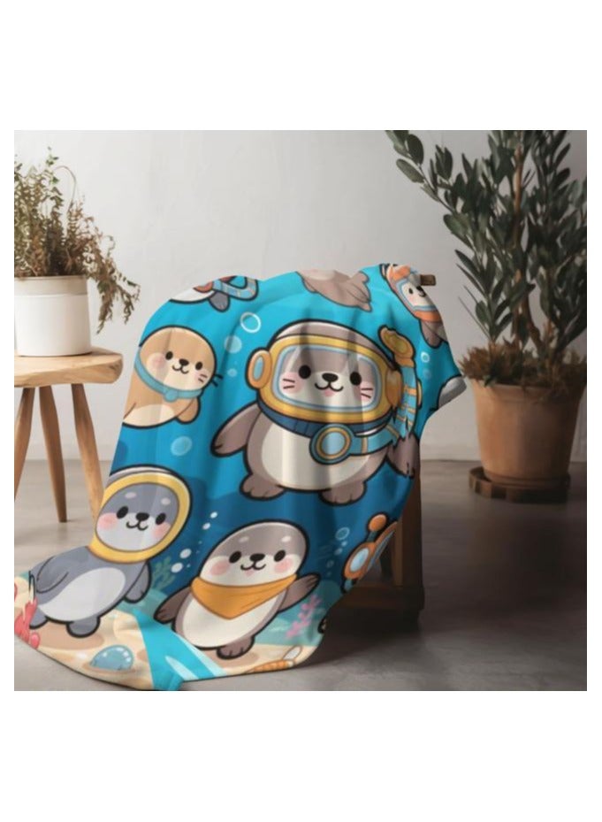 عام بطانية رقيقة من الفانيلا (دافئة ومريحة، ومناسبة للنوم واستخدام الألعاب وإزالة الغبار ومقاومة للرمل) 150 سم * 200 سم - 1042 - Image 5