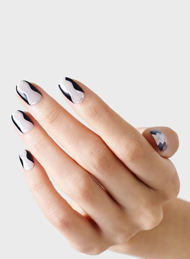 ohora Nail Art Wrap - Black Hourglass