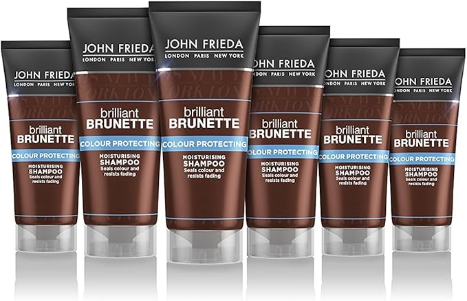 John Frieda شامبو جون فريدا برايلينت برونيت لزيادة حيوية اللون مرطب وملطف للشعر البني ألوة فيرا 250 مل عبوة من 1 - Image 2