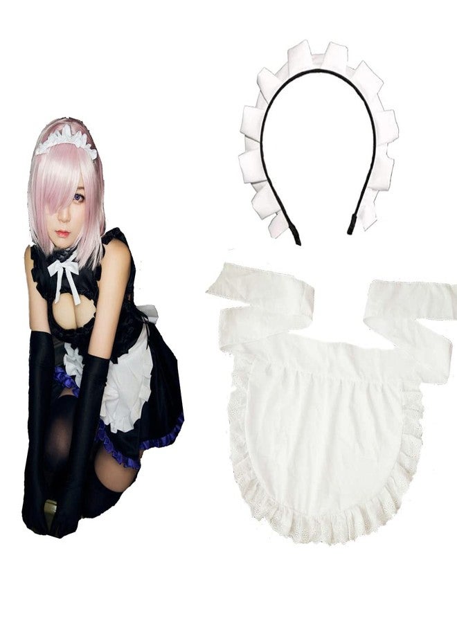MAYSONG Victorian Women's Maid Cosplay apron French Housekeeper Apron - Image 2