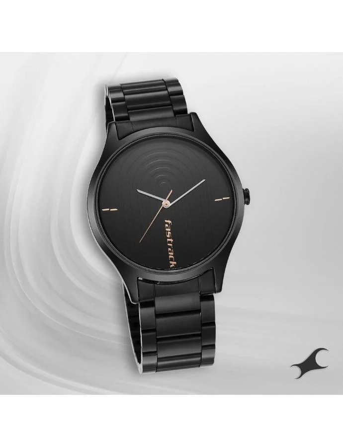 fastrack Men's Stainless Steel Analog Watch 3184NM02 - 40 mm