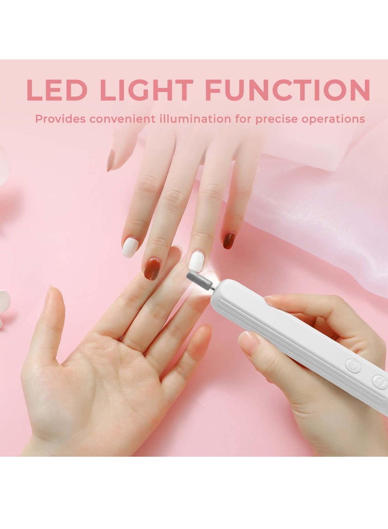 KASTWAVE Portable Wireless Electric Nail Drill, Professional Acrylic Nail Drill Machine for Gel, Professional Nail Drill Machine Kit, USB Electric Nail File Efile Set,Manicure Pedicure Nail Tools - Image 2