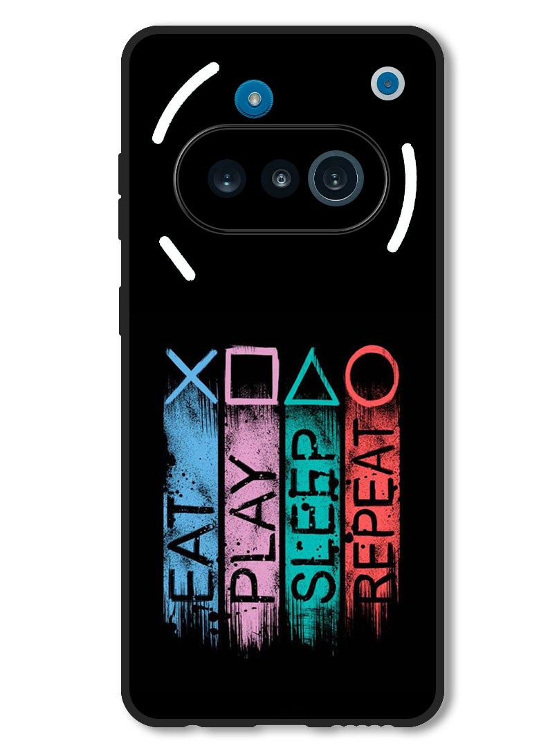 Theodor Case Compatible with Nothing Phone 3a Protection Shockproof Bumper Cover Eat Pla - Image 1