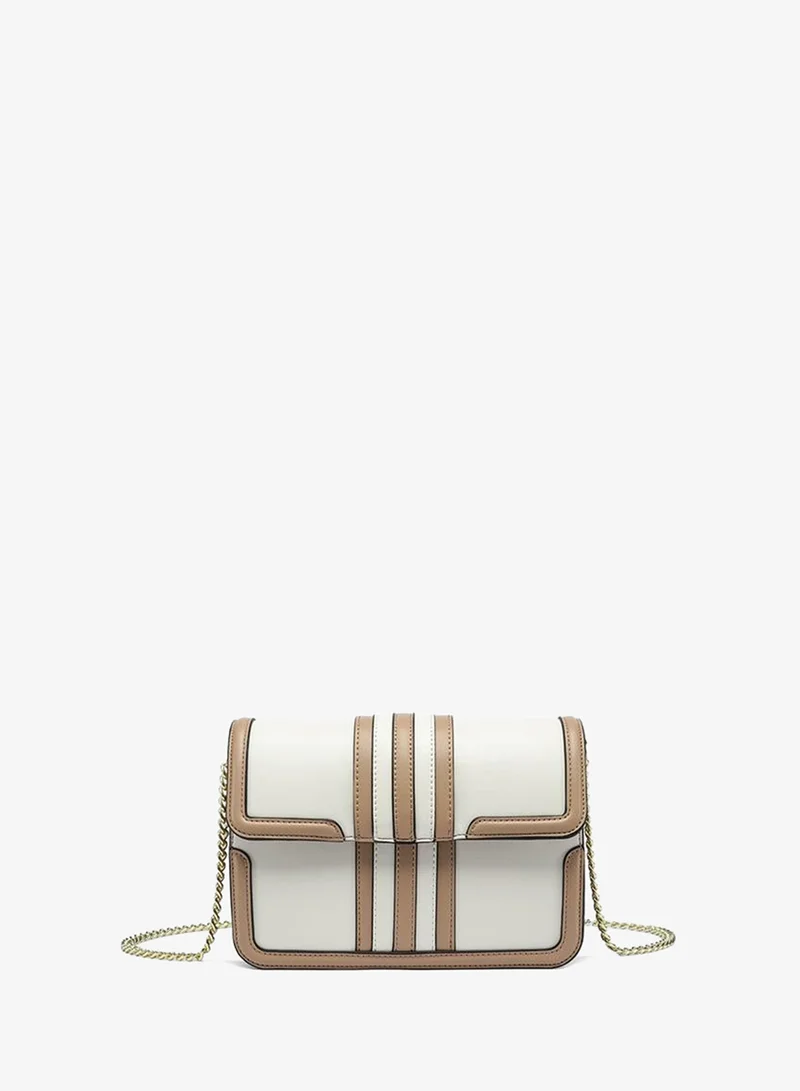 فايور Tri-Tone Racing Stripe Crossbody Bag TKC 003