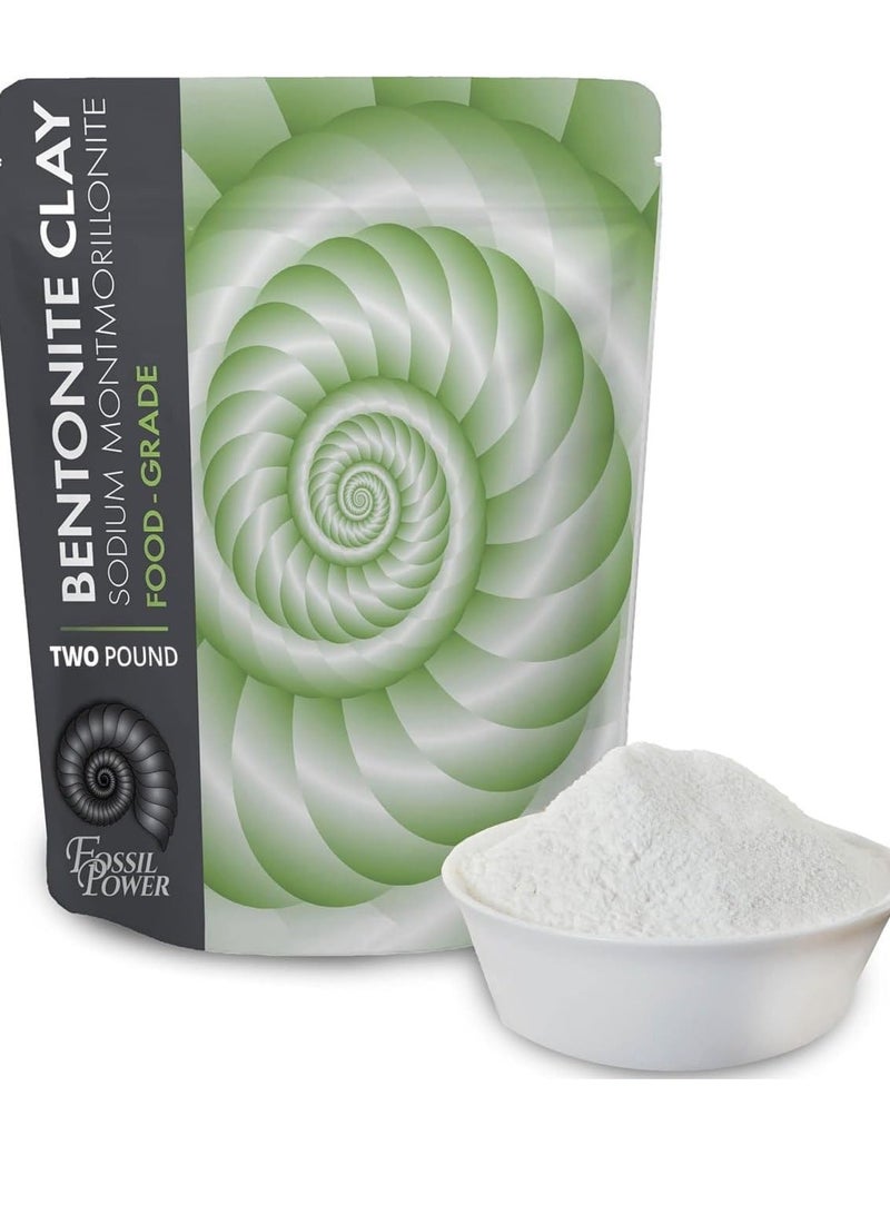 FOSSIL Bentonite Clay Food Grade Powder DIY Clay Face Treatment 2LB - Image 1