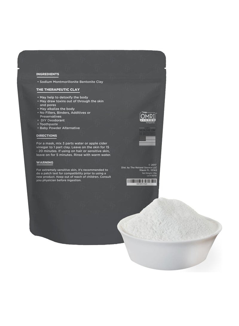 FOSSIL Bentonite Clay Food Grade Powder DIY Clay Face Treatment 2LB - Image 2
