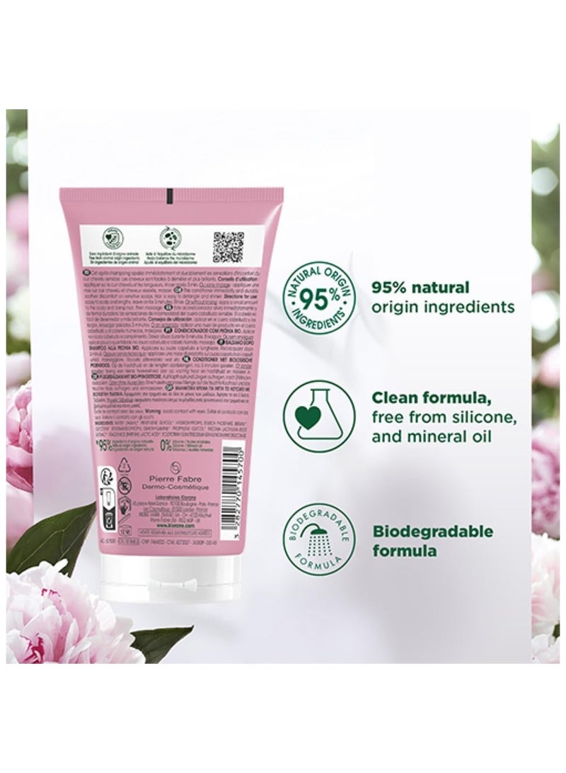 Klorane Peony Soothing Conditioner For Sensitive Scalp 150Ml - Image 4