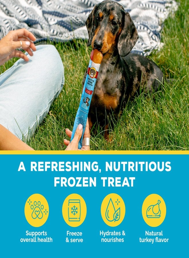 Brutus Bone Broth Brutus Brothcicles - All Natural Turkey Flavored - Frozen Dog Superfood Treats for Hydration and Snacking - Image 3