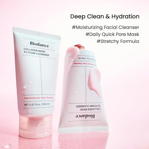 BIODANCE Collagen Mask To Foam Cleanser 2in1 Pore Care and Hydrating Foaming Facial Cleanser for Sensitive Skin Gentle Face Wash Korean Skin Care507 fl oz 150 ml - Image 3