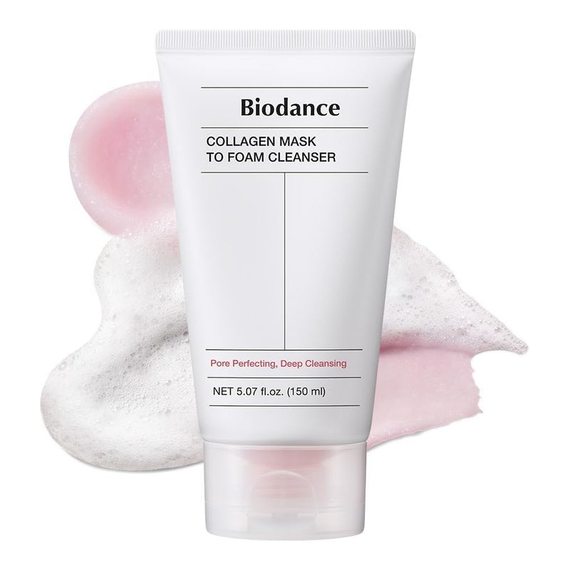 BIODANCE Collagen Mask To Foam Cleanser 2in1 Pore Care and Hydrating Foaming Facial Cleanser for Sensitive Skin Gentle Face Wash Korean Skin Care507 fl oz 150 ml - Image 2