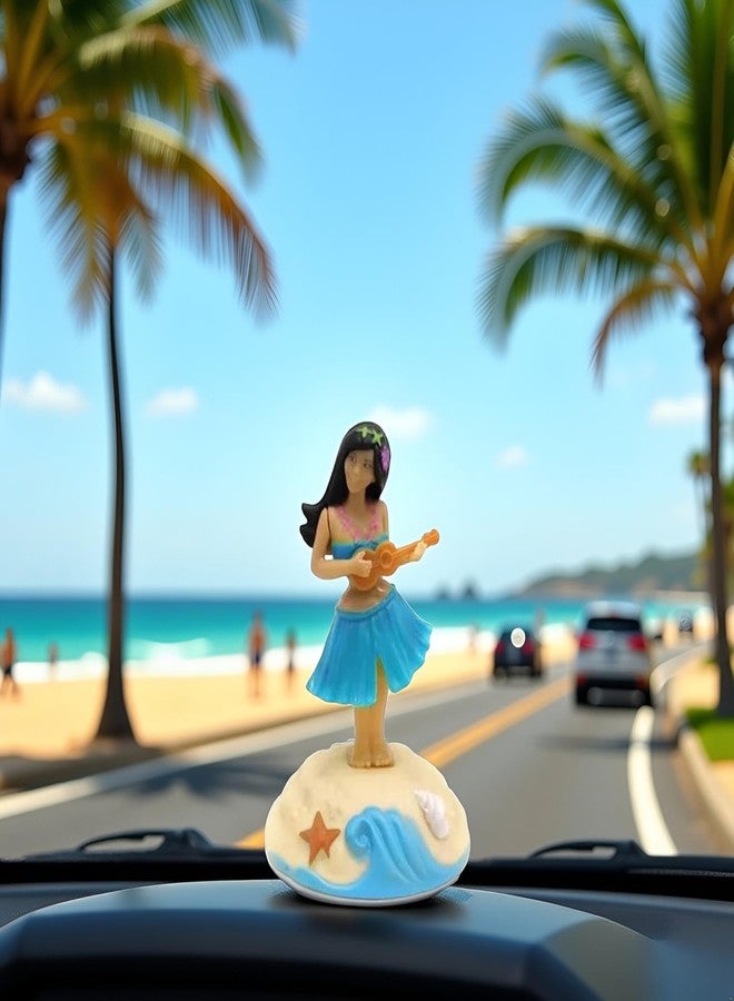 Bwexxt Solar Powered Dancing Figures Decoration - Solar Shaking Head Ornaments Hula Girl - Solar Powered Car Dashboard Interior Decoration Desktop Ornaments Shaking Head Figure (4.4 inches) - Image 4