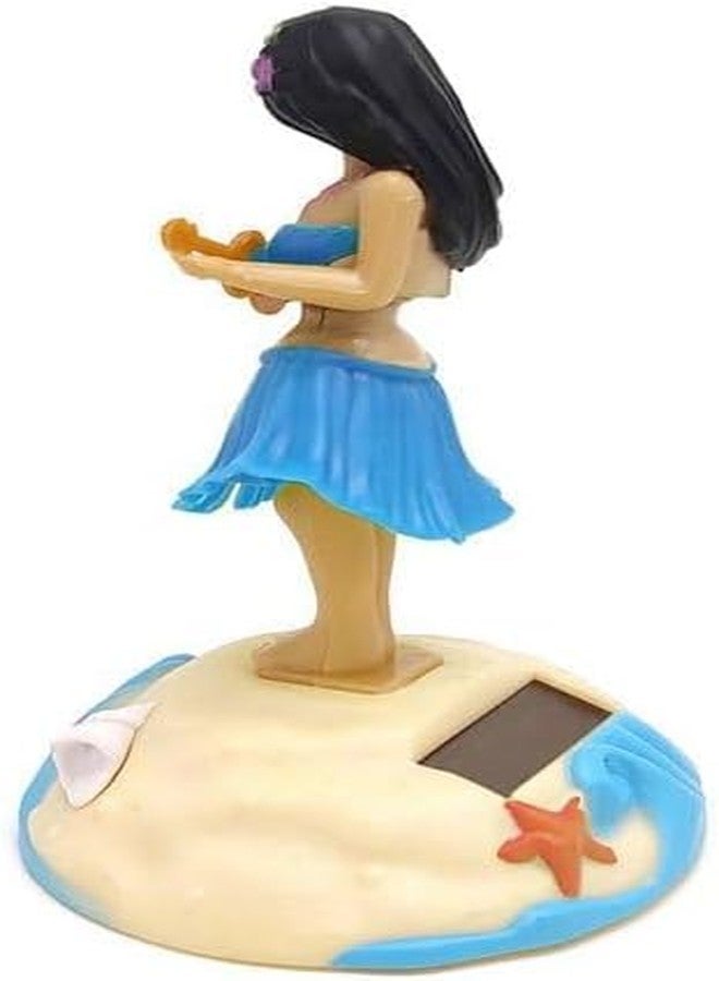 Bwexxt Solar Powered Dancing Figures Decoration - Solar Shaking Head Ornaments Hula Girl - Solar Powered Car Dashboard Interior Decoration Desktop Ornaments Shaking Head Figure (4.4 inches) - Image 3