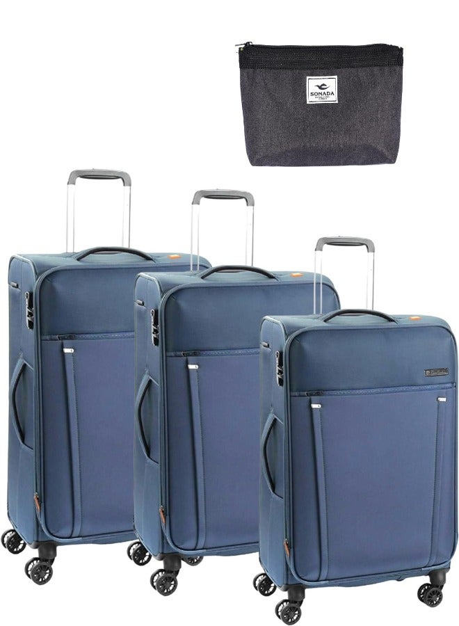 pierre cardin Softside Luggage Nantes Collection Set of 3  - Image 1