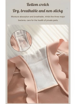 Women's Brief Panties High-Waisted Ice Silk Underwear Moisture-Wicking Underwear Super Soft Designed with Comfort in Mind High Waist Triangle Pants for Women - view 3