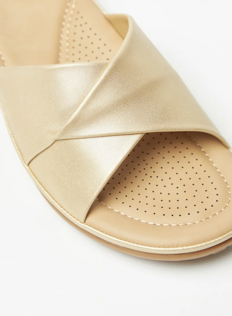 فلورا بيلا من شو إكسبرس Womens Solid Slide Sandals