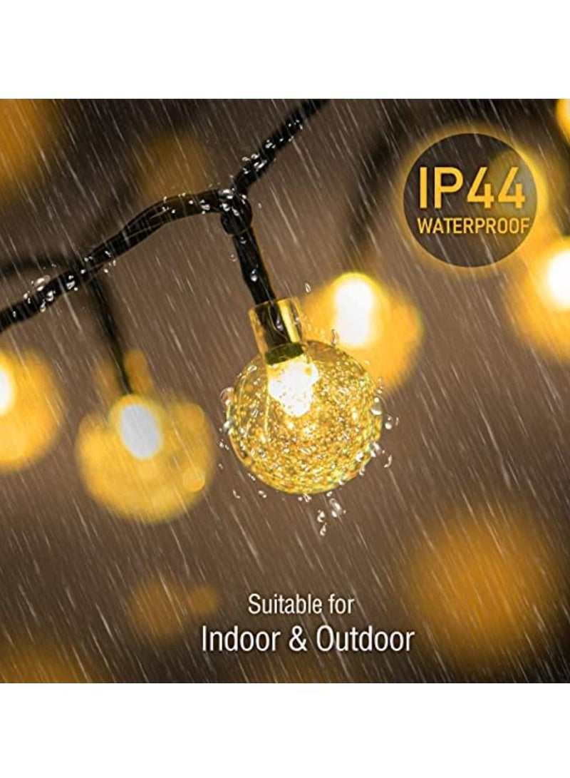 Hilalful سلسلة أضواء شمسية خارجية هلالفل | مناسبة لغرفة المعيشة، الشرفة والمساحات الداخلية | هدية مثالية لتزيين المنزل في رمضان، عيد، أعياد الميلاد، حفلات الزفاف، الانتقال إلى منزل جديد - Image 2