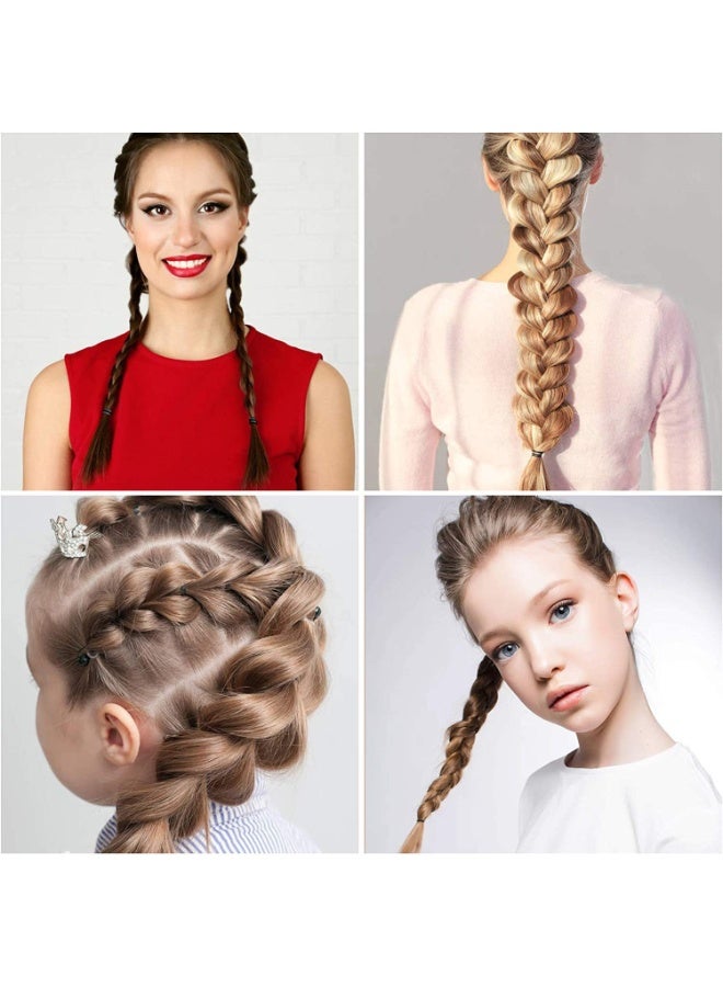 VIUAUAX 600 قطعة من أربطة الشعر المطاطية السوداء - Image 4