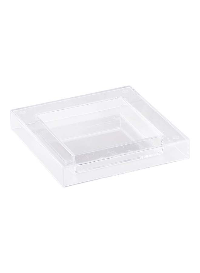 Restaurantware-2.5 x 2.5 Inch Dessert Plates, 20 Disposable Appetizer Plates - For Cold Foods, Clear Plastic Mini Serving Plates, Serve Appetizers Or Desserts, For Buffet Or Catered Events - Image 2