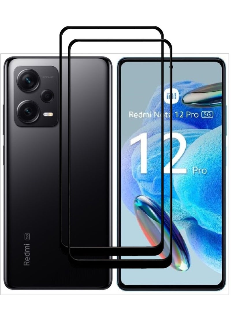 ACLIX 2 Pieces Antistatic ESD Dustproof Premium Quality High Definition Tempered Glass Screen Protector Designed For Xiaomi Redmi Note 12 Pro - Image 1