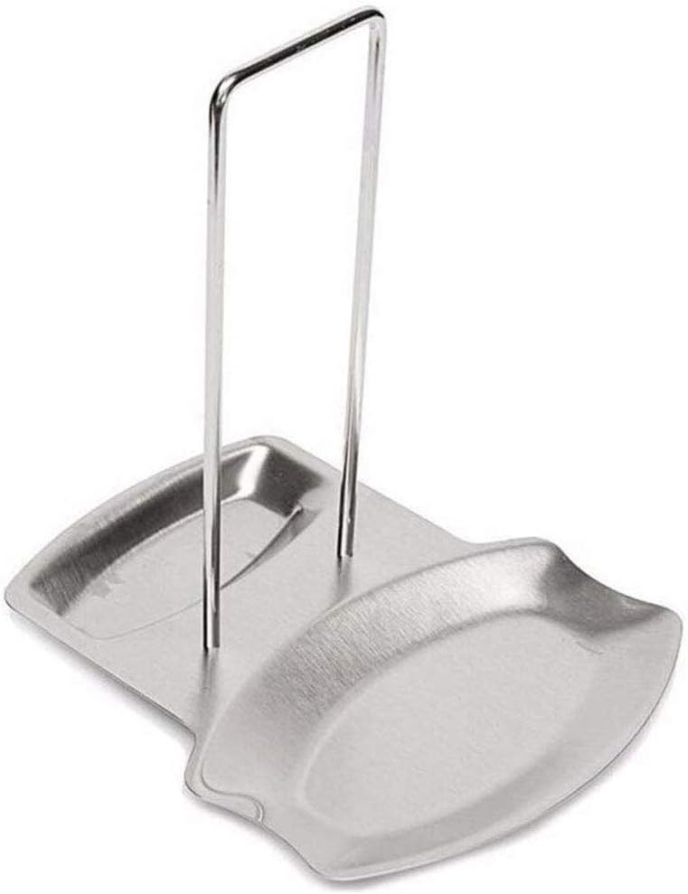 ETCBUYS Stainless Steel Spoon and Lid Rest Stand Holder Kitchen Utensil Heat-resistant Home Appliance Stand Holder Durable Kitchen Accessory - Image 2