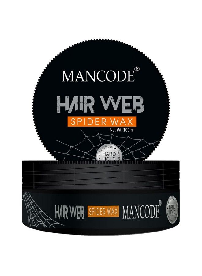 MAN CODE Mancode Spider Hair Web Wax For Men 100Ml ; Extra Long Lasting Powerfull And Strong Hold ; Improve Your Hair Volume And Texture ; Non Sticky Stylish Look.  - Image 1