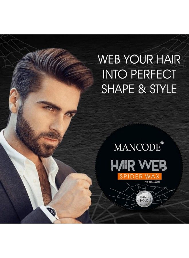 MAN CODE Mancode Spider Hair Web Wax For Men 100Ml ; Extra Long Lasting Powerfull And Strong Hold ; Improve Your Hair Volume And Texture ; Non Sticky Stylish Look.  - Image 5