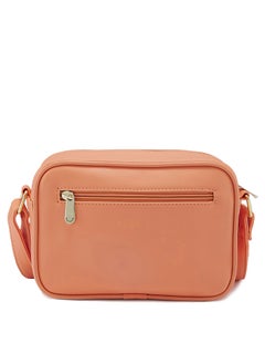 CAPRESE Caprese Dora Solid Coral Faux Leather Medium Sling Bag  - Image 3