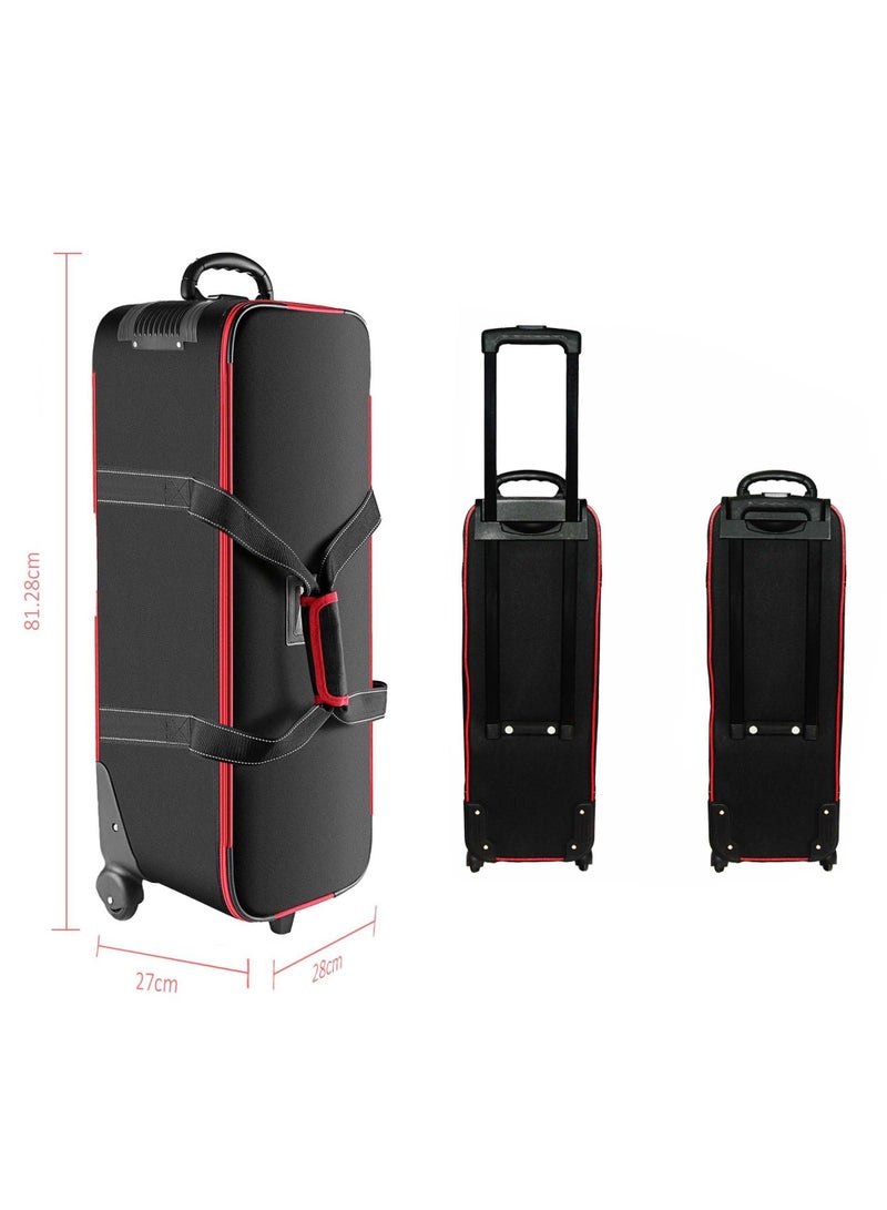 Coopic حقيبة حمل متينة لمعدات استوديو التصوير من COOPIC TB-80L، حقيبة حمل بعجلات مقاس 81 سم × 28 سم × 27 سم، مقبض عجلة مبطن لحامل الضوء ثلاثي القوائم ومظلة ضوء ستروب واستوديو التصوير - Image 4