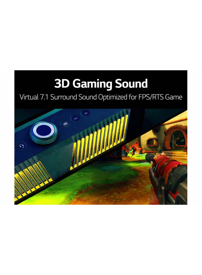 مكبر صوت Ultra Gear للألعاب - مكبر صوت RGB عالي الأداء للكمبيوتر الشخصي وإعدادات الألعاب - Image 4