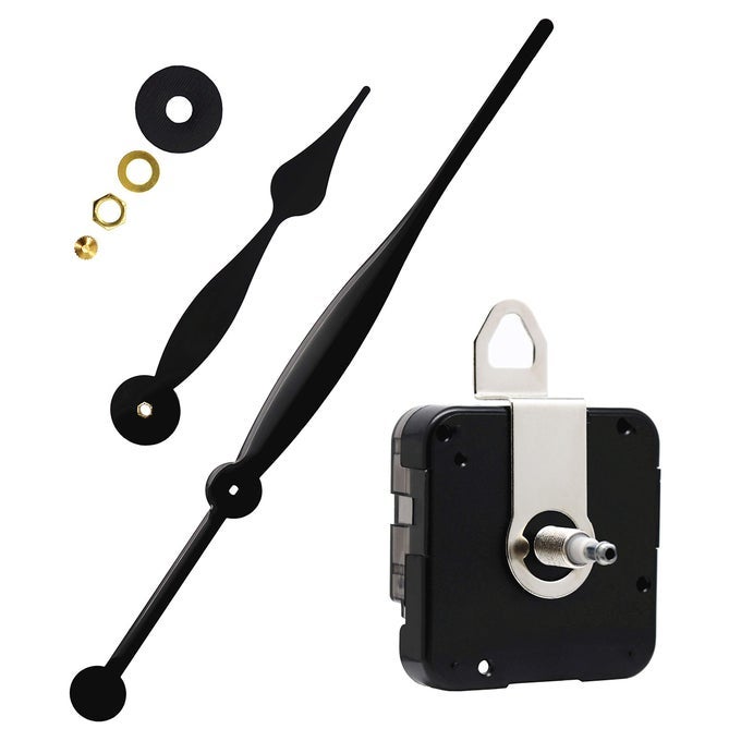 12888 HIGH TORQUE QUARTZ CLOCK MOVEMENT REPLACEMENT PARTS WITH 350 MM 1378 INCH LONG SPADE HANDS