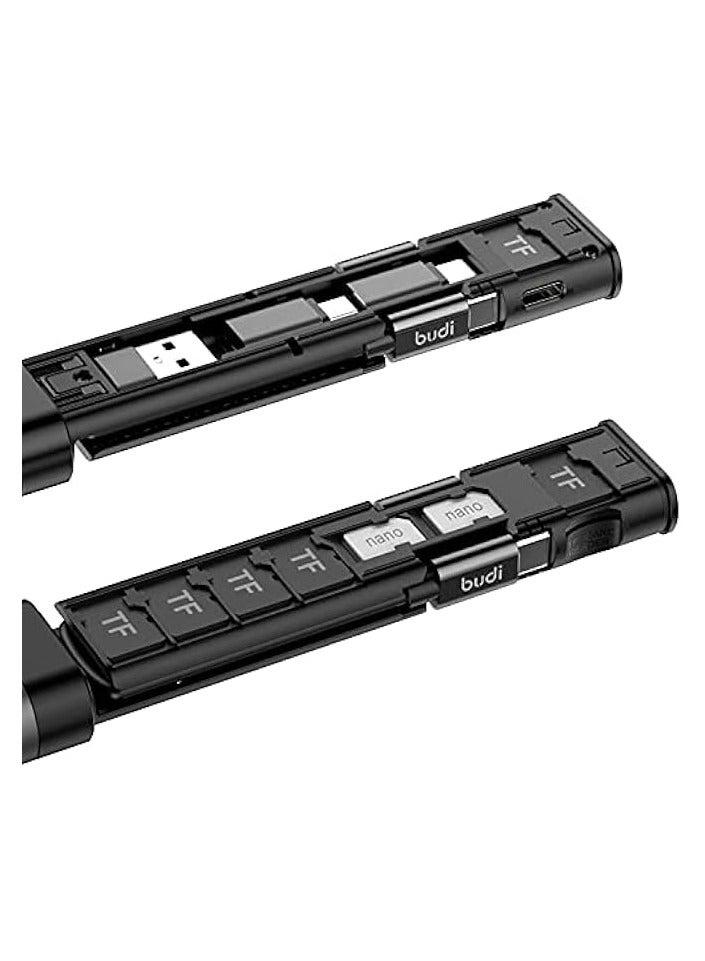 budi fonefunshop Budi 9-in-1 Essential Travel Charging & Data Sync Cable Stick - Black - Image 2
