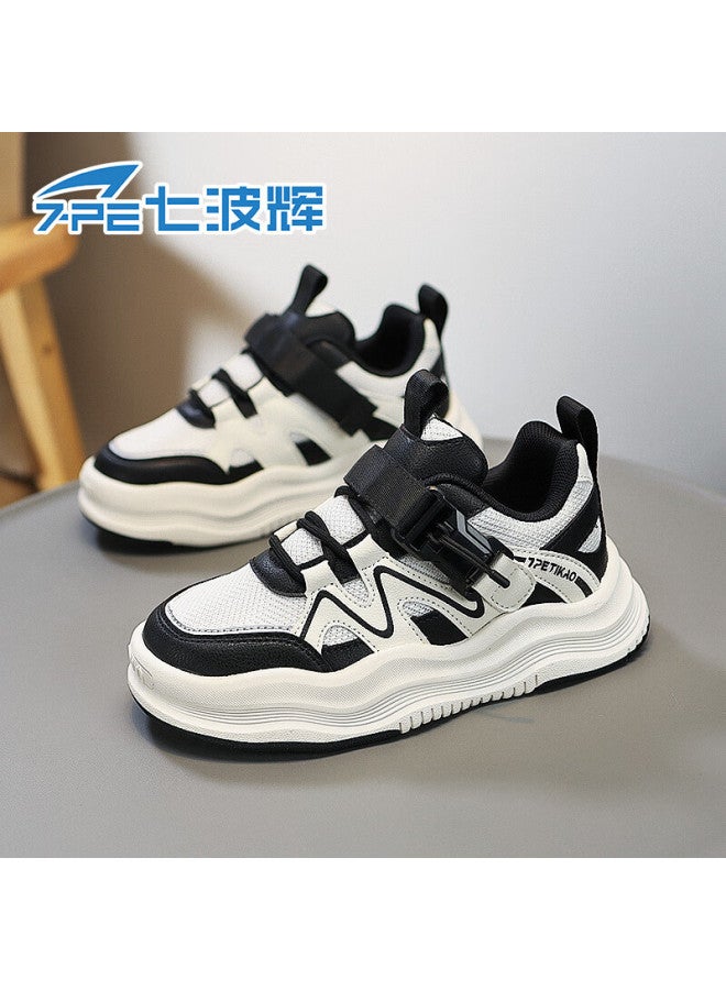7-pe Boys' Shoes Spring New Breathable Mesh Sports Soft Sole Shock Absorption Casual Kids Sneakers For Boys