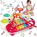 AugToy 3 in 1 Musical Toys for Toddlers 13 Piano Xylophone Drum Set Toys for 1 2 3 Year Old Girls Birthday Music Instruments Baby Learning Developmental Sensory Toys Toddler Toys Age 12 23 - Image 3
