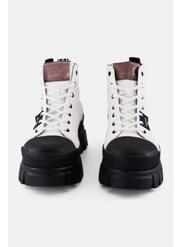 PALLADIUM Women Revolt Hi Tx Lace Up Ankle Boots, White  - Image 2