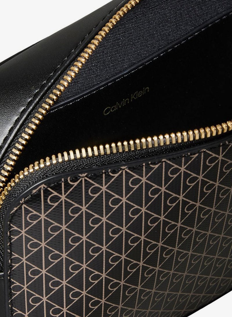 CALVIN KLEIN Allover Emblem Logo Camera Bag - Image 3