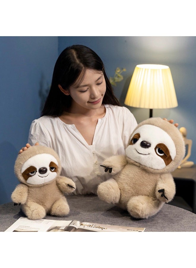 Generic - Cute Dummy Sloth Doll Simulation Doll Plush Doll Children's Sleeping Q Version Doll-Specifications:22cm（190g）-Color:Sloth Doll - Image 1