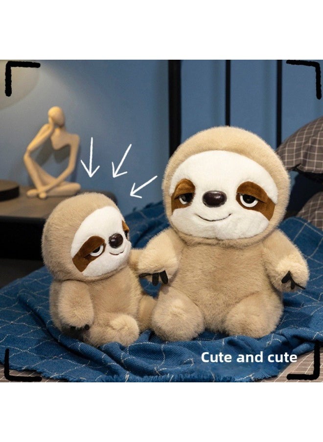 Generic - Cute Dummy Sloth Doll Simulation Doll Plush Doll Children's Sleeping Q Version Doll-Specifications:22cm（190g）-Color:Sloth Doll - Image 1