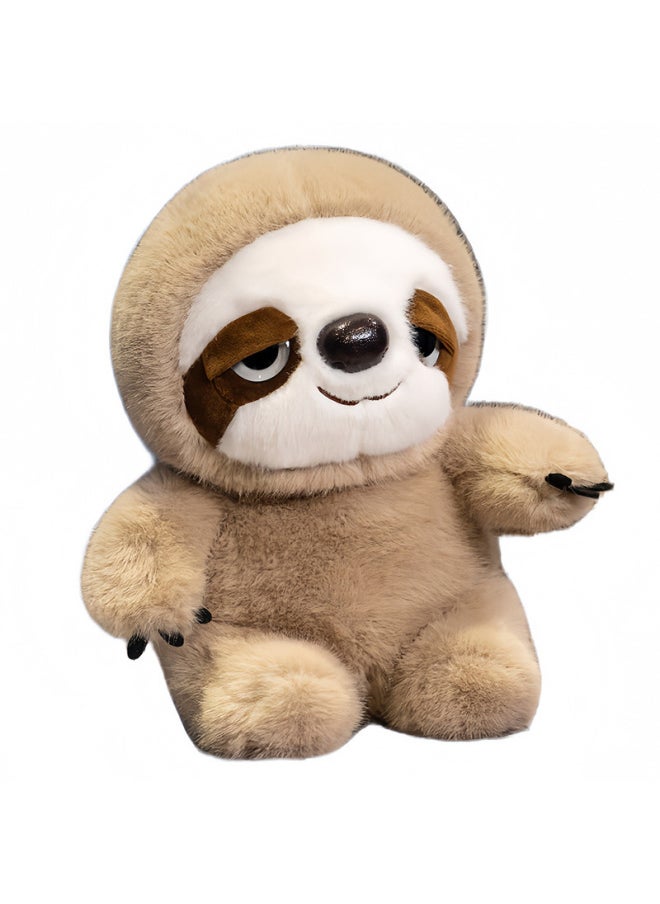 Generic - Cute Dummy Sloth Doll Simulation Doll Plush Doll Children's Sleeping Q Version Doll-Specifications:22cm（190g）-Color:Sloth Doll - Image 1
