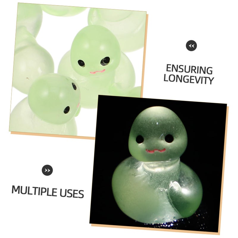 Glow In The Dark Zodiac Snake Figurines 10Pcs Resin Animal Statues For Car Aquarium Desktop Decor - Image 4