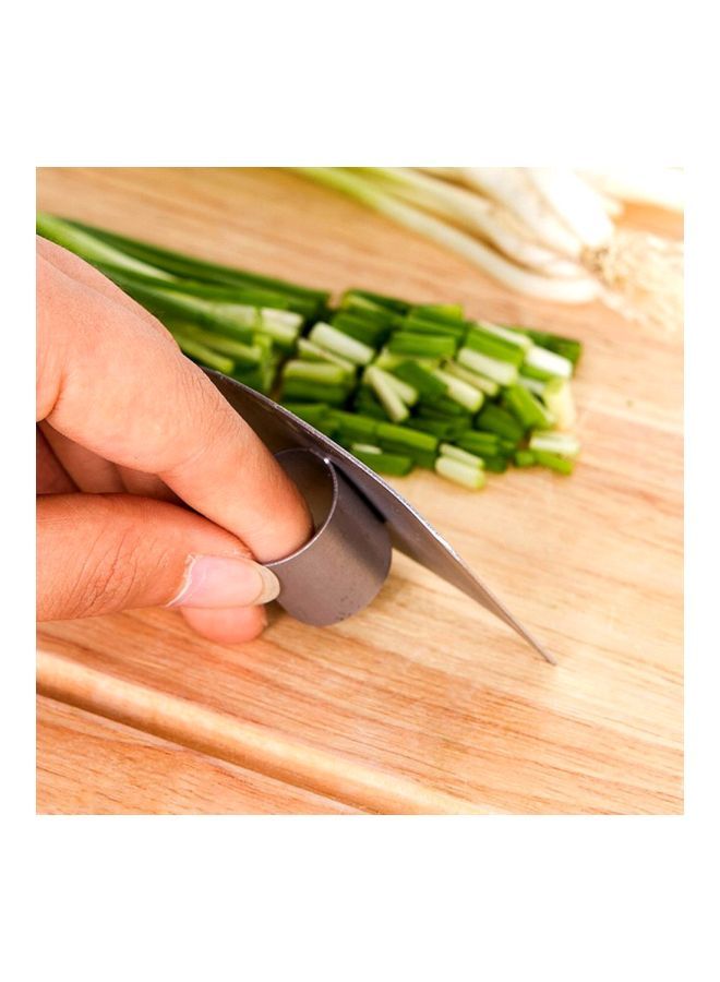 NIBEMINENT Stainless Steel Finger Guard Protector Silver 65x45millimeter - Image 3