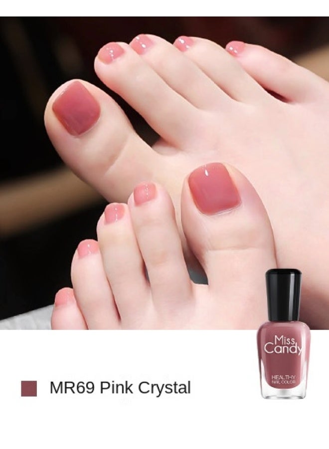 Miss Candy Toe Nail Art】non-toxic Nail Polish, No Uv Light Needed, Long-lasting Peelable Breathable Nail Varnish, Daily Use 7ml - Image 1